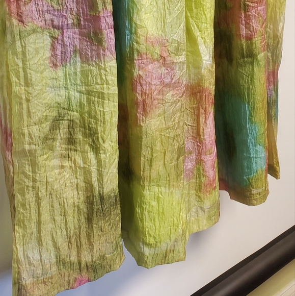 Maggy London Muted Floral Chiffon Maxi Skirt Size 14 - Picture 4 of 8